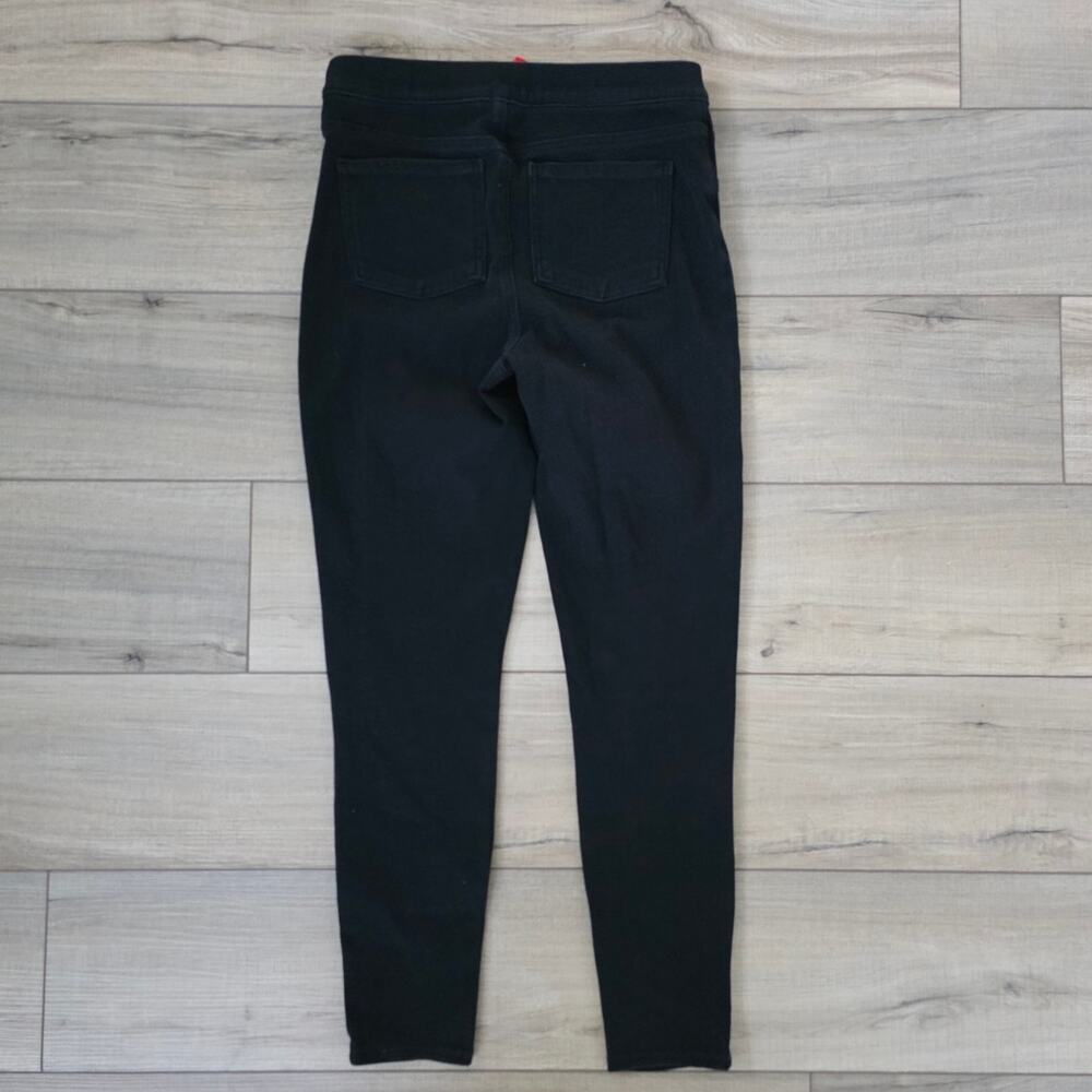 Spanx Ankle Black Ponte Midrise Skinny Leg Jeggings Women Sz M 20018R - Picture 3 of 13